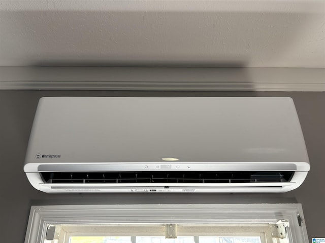 details with a wall mounted air conditioner