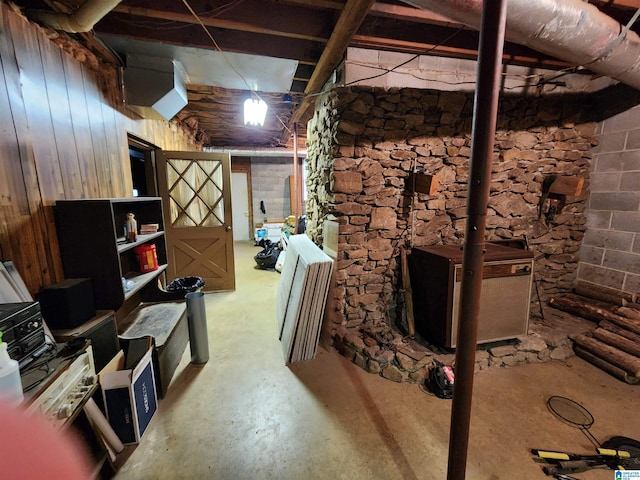 view of basement