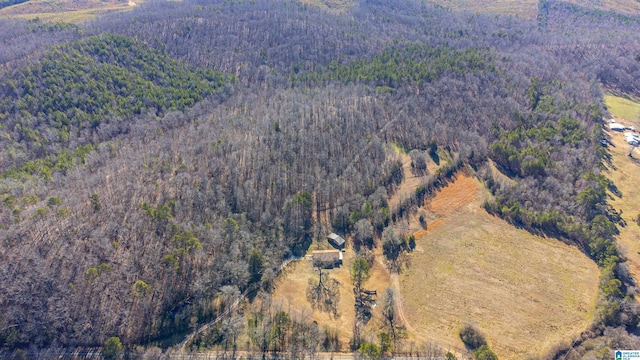 aerial view featuring a mountain view