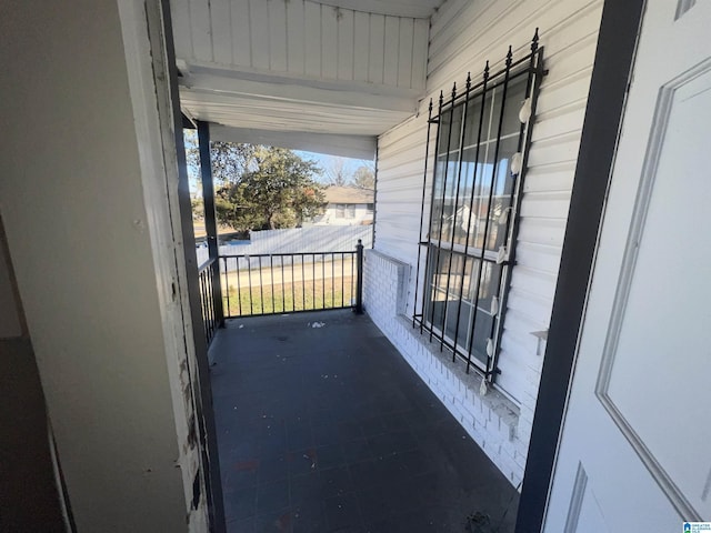 balcony with covered porch