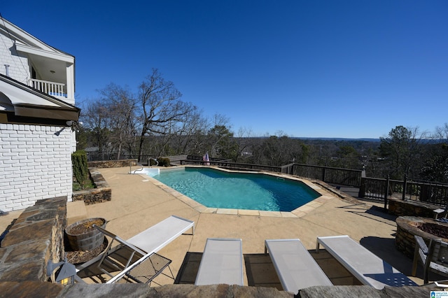 view of pool with a patio