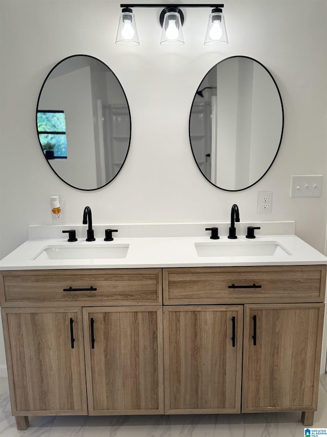 bathroom with vanity