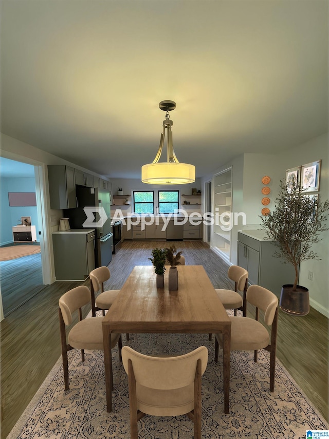 dining room featuring hardwood / wood-style floors