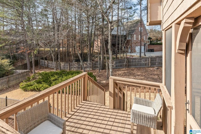 view of wooden terrace