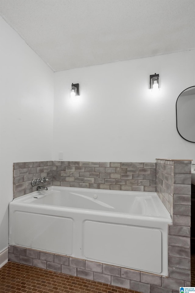 bathroom with a tub to relax in