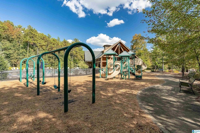 view of jungle gym