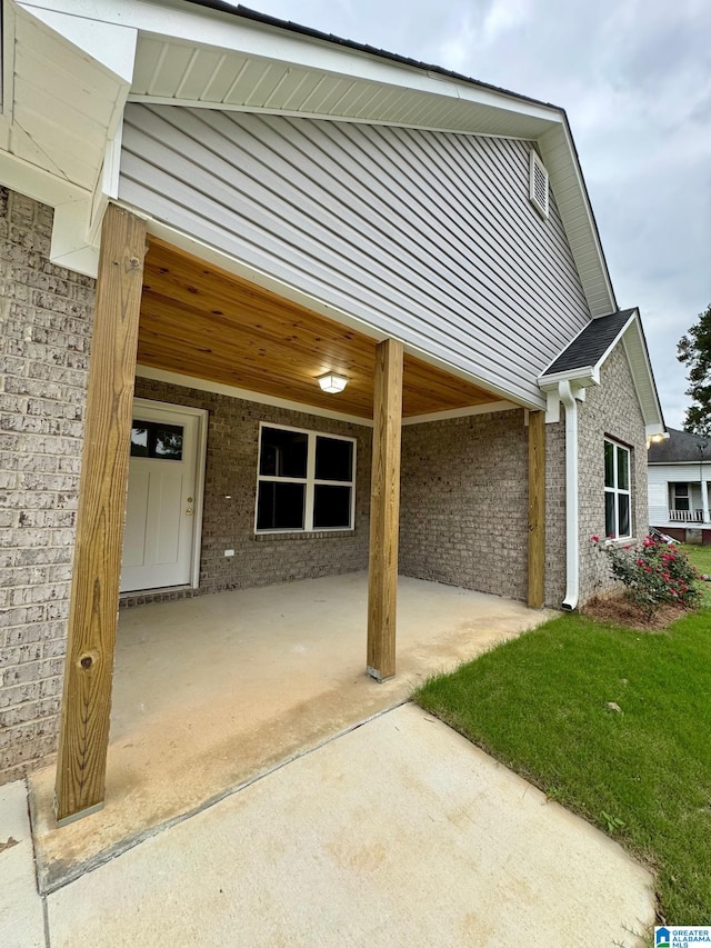 exterior space with a patio