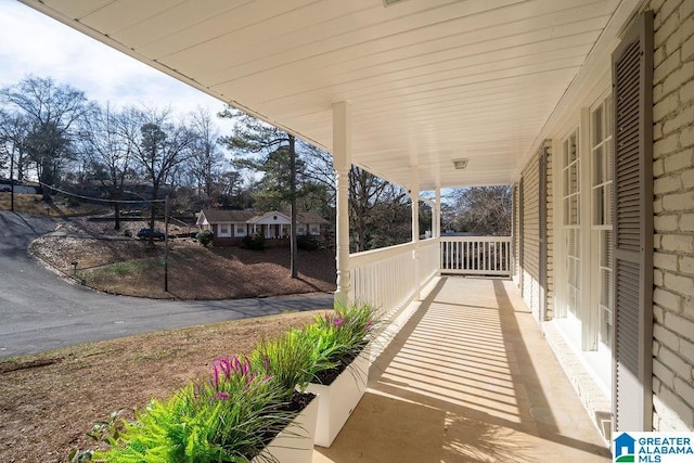 balcony with a porch