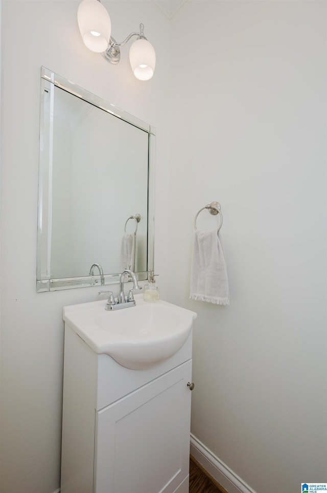 bathroom featuring vanity