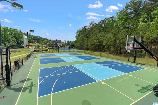 view of basketball court