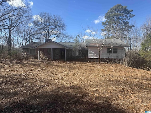 view of rear view of property