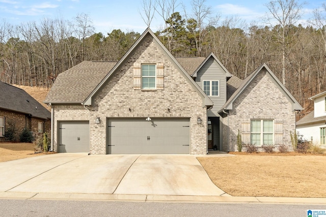 view of front of house featuring a garage