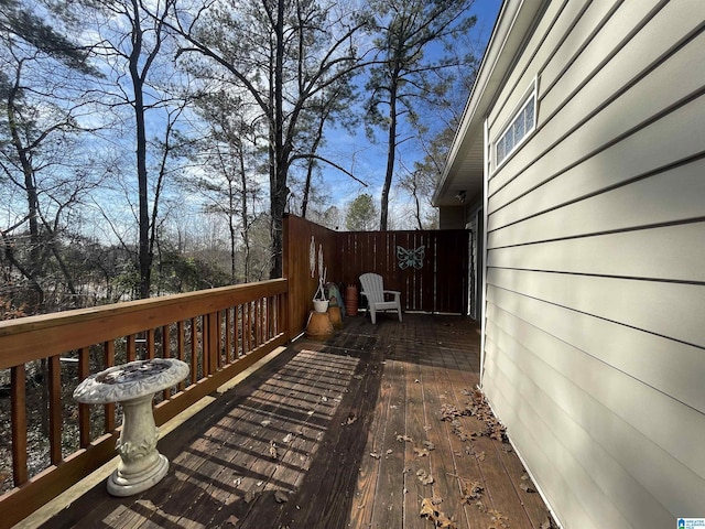 view of wooden terrace