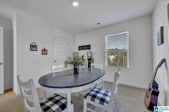 view of dining space