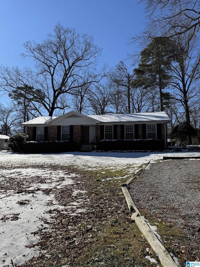 view of ranch-style home