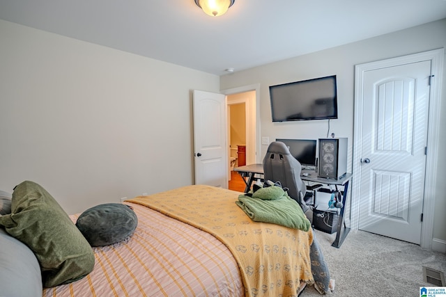 bedroom with carpet flooring