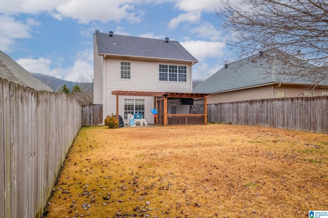 view of back of property