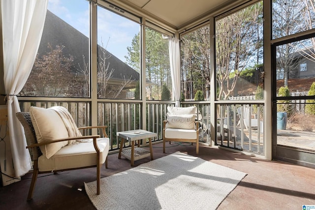 view of sunroom / solarium