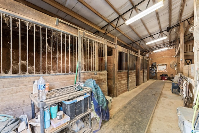 view of horse barn