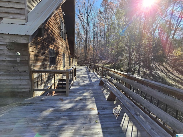 view of wooden terrace