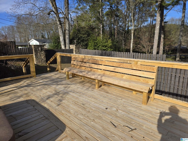 view of wooden terrace