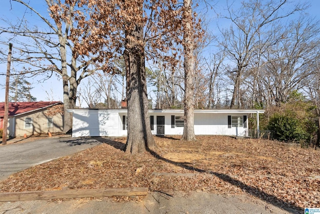 view of ranch-style home