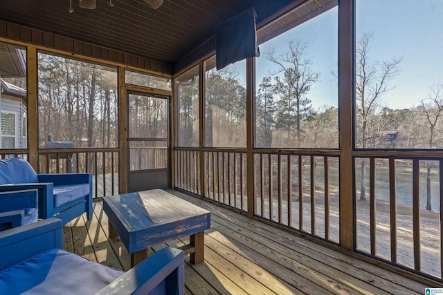 sunroom / solarium with plenty of natural light