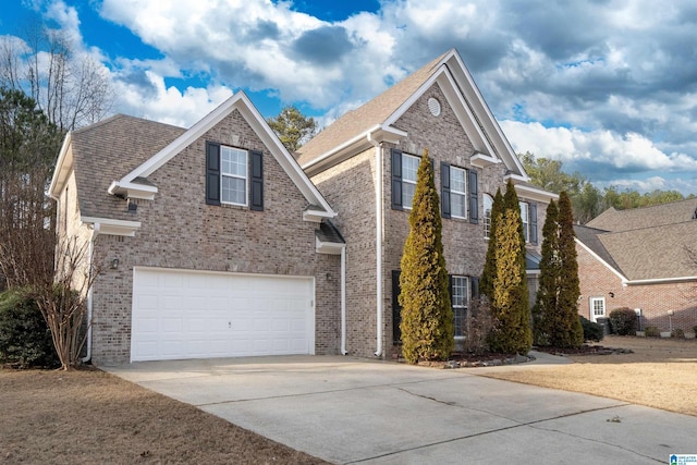 front of property featuring a garage