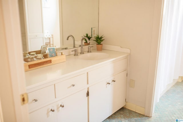 bathroom featuring vanity