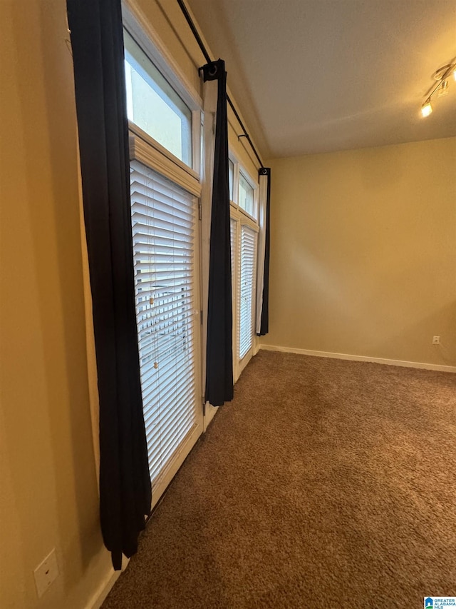 unfurnished room featuring carpet flooring