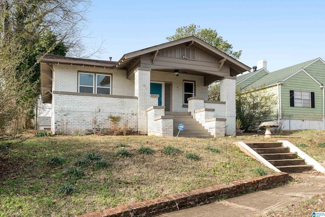 bungalow-style house with covered porch