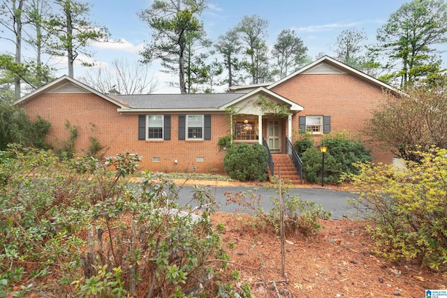 view of ranch-style home