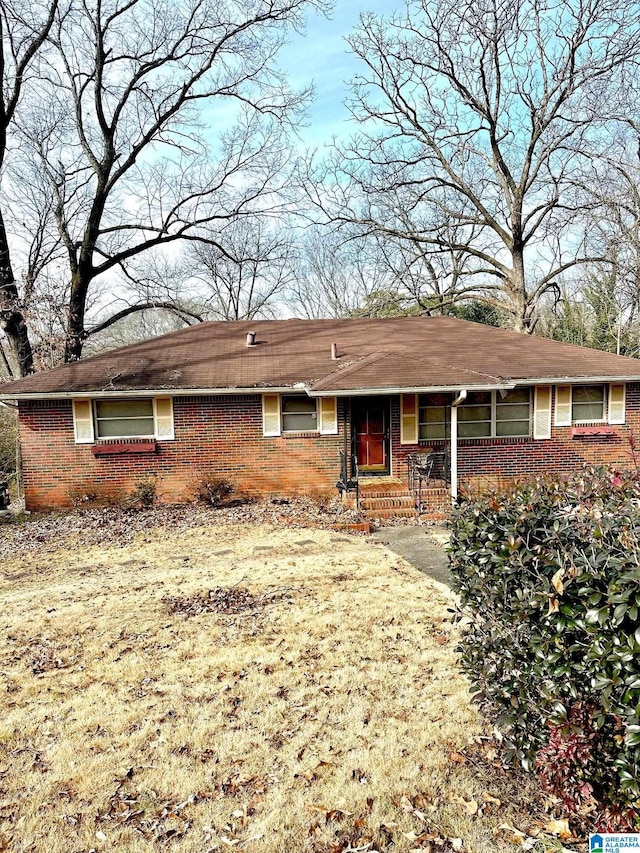 view of ranch-style home