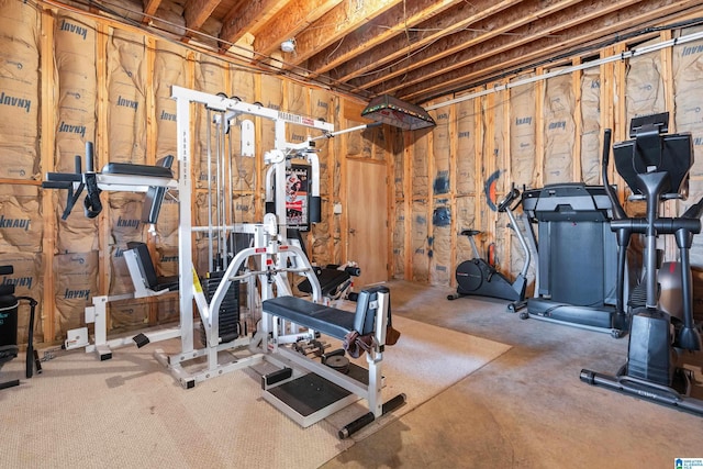 view of workout room