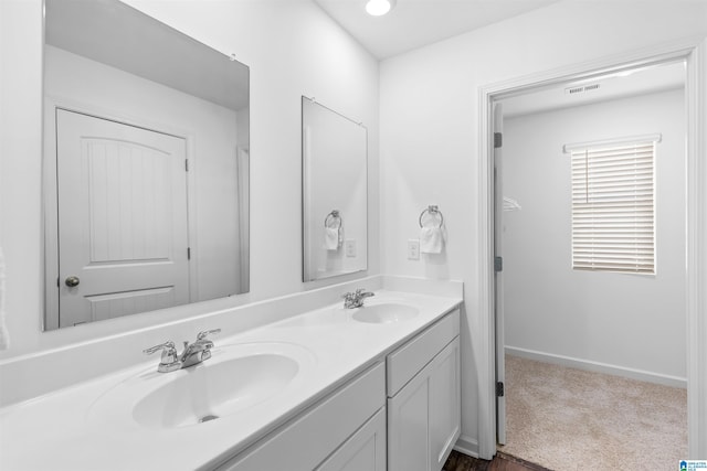 bathroom with vanity