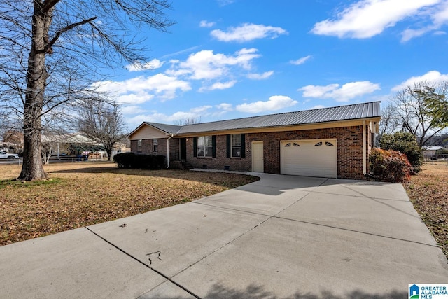 ranch-style house with a garage