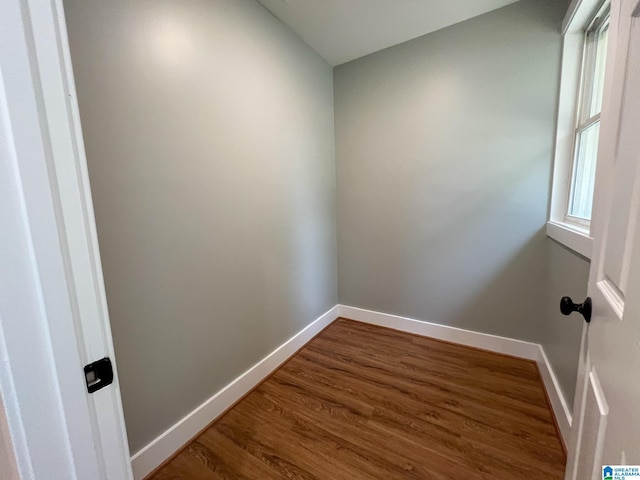 interior space featuring wood-type flooring