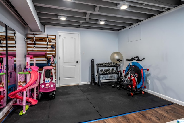 view of exercise room