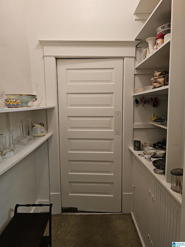 view of pantry