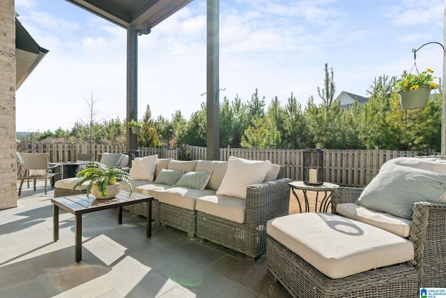 view of patio / terrace with outdoor lounge area