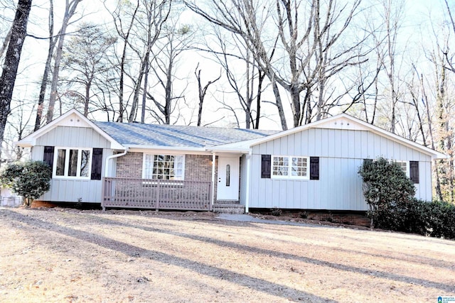 view of ranch-style house