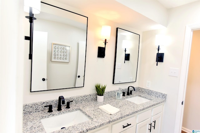 bathroom with vanity