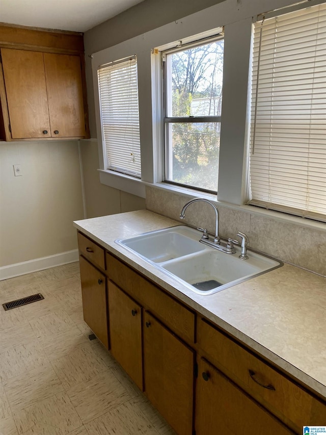 kitchen featuring sink