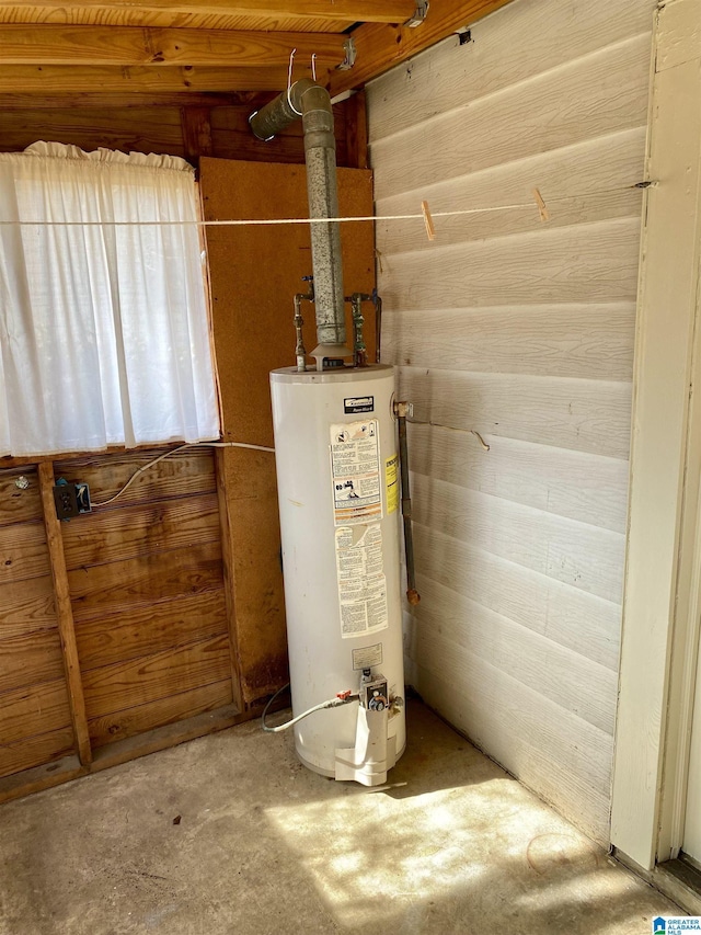 utilities featuring water heater