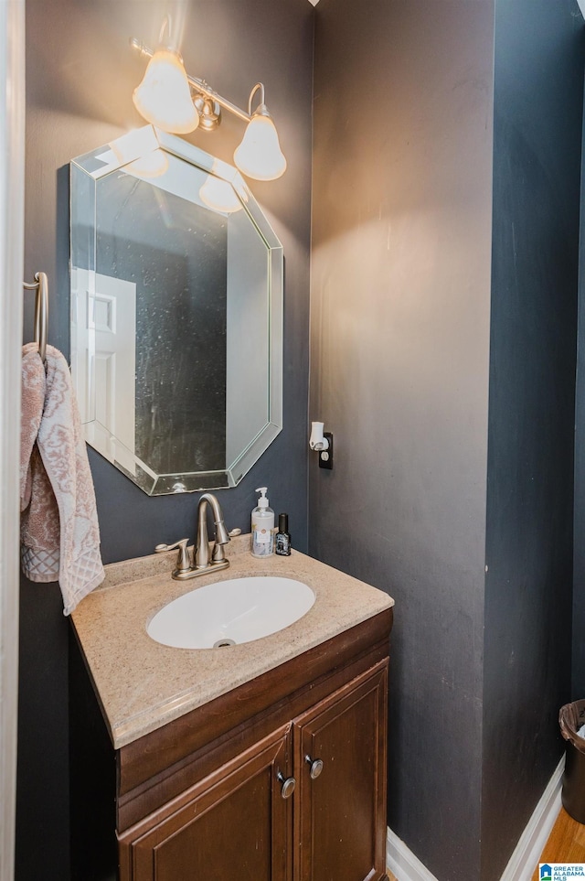 bathroom featuring vanity