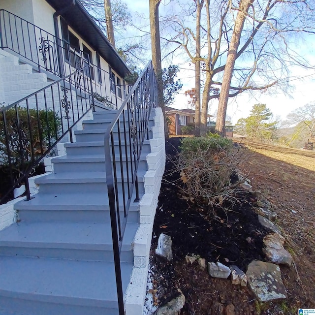 view of staircase