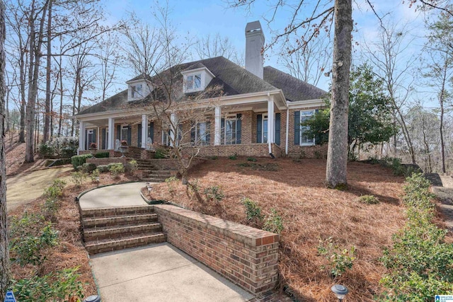 view of front of home with a porch