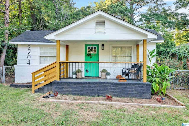 bungalow-style house with a porch