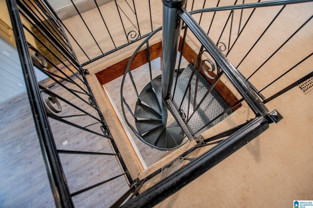 view of staircase