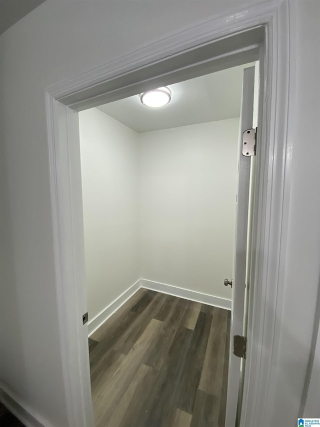 interior space featuring hardwood / wood-style floors